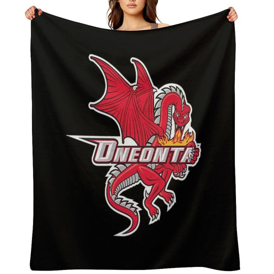 SUNY Oneonta Red Dragons Gift-ready Throw Blanket