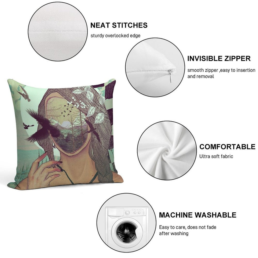 MOOD Soft Fade-Resistant Throw Pillow