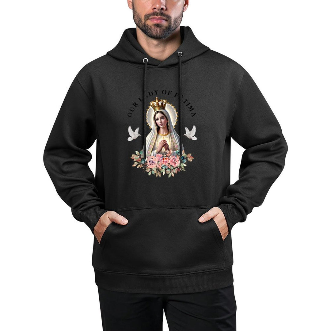 Our Lady of Fatima Mother Mary Saint Catholic for Women Shape Retention Hoodie
