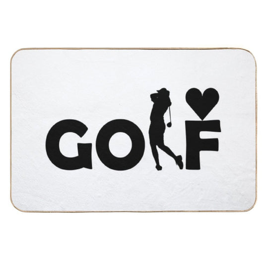 I LOVE GOLF  Eco-Friendly Bath Mat