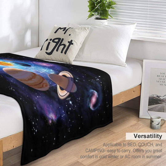 Solar System Durable Throw Blanket