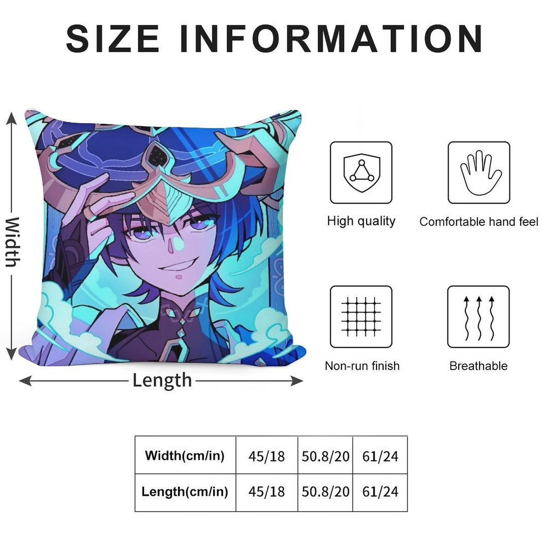 Scaramouche - Wanderer Soft Ultra-Soft Texture Throw Pillow