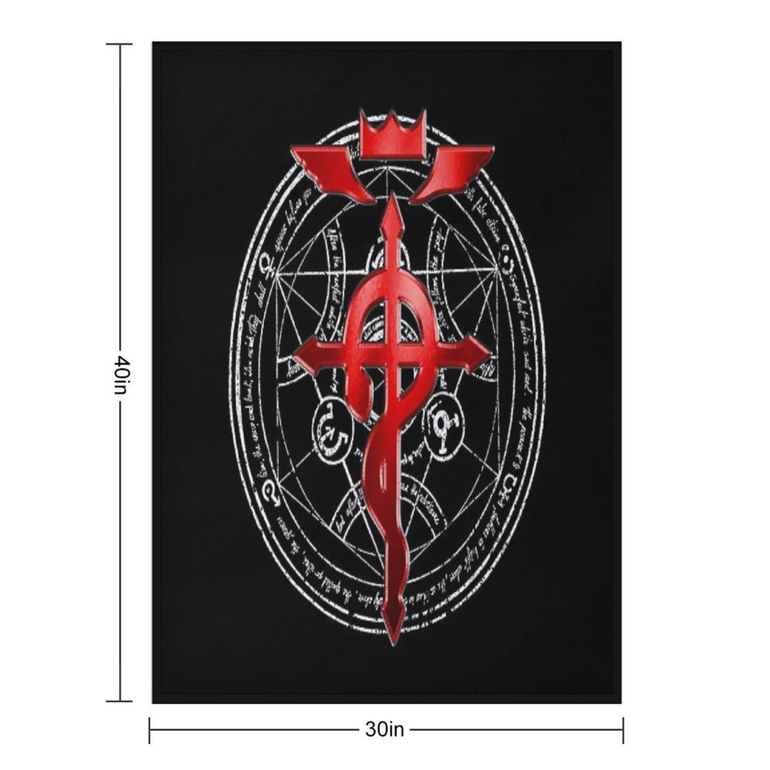 Fullmetal Alchemist Transmutation Symbol Travel-friendly Throw Blanket