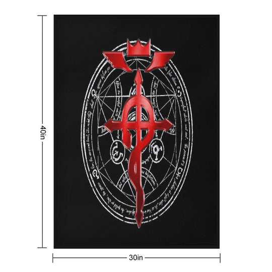 Fullmetal Alchemist Transmutation Symbol Travel-friendly Throw Blanket