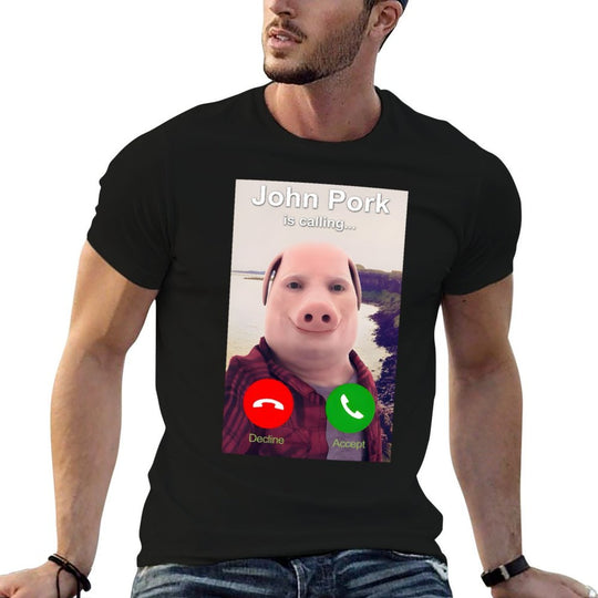 John Pork Is Calling  Slim-fit Cut T-Shirt