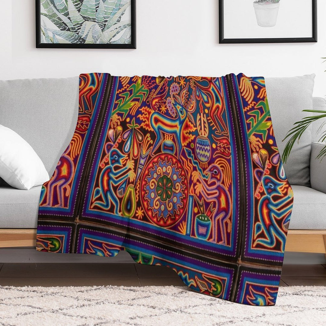 Huichol Premium Throw Blanket
