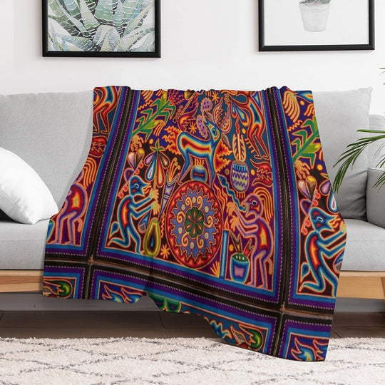 Huichol Premium Throw Blanket