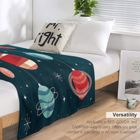 Joy to The Universe Velvety-soft Throw Blanket