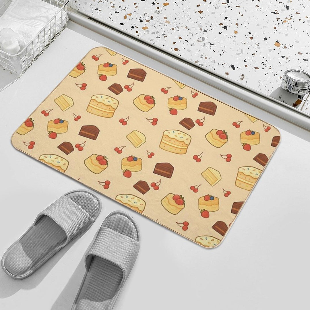 Cute Cakes in Cute Sweet Colors  Dirt-Trapping Bath Mat