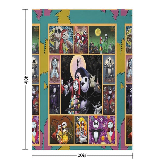 Nightmare Before Christmas Quick-dry Throw Blanket