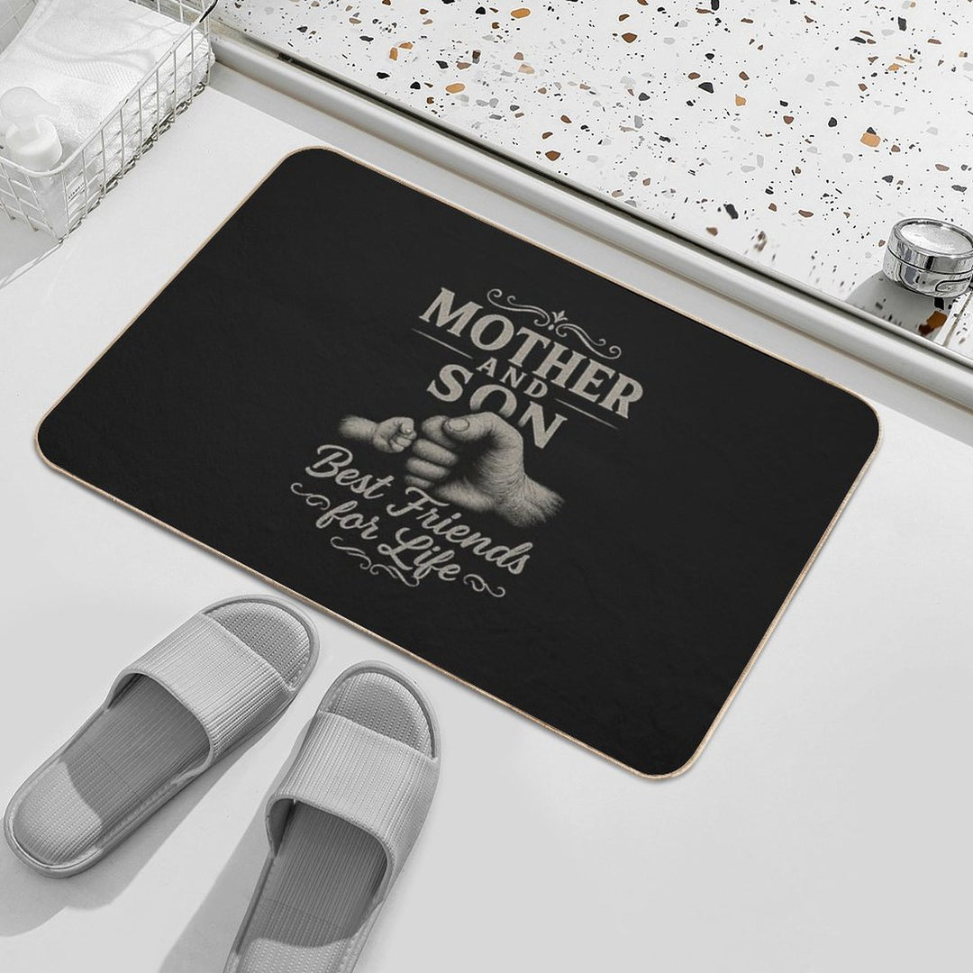 Mother And Son Best Friends for Life Matching Outfit  High-Traffic Bath Mat