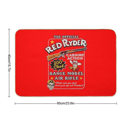 Christmas Story Official Red Ryder Carbine Action 200 Shot Range Model Air Rifle  Anti-Trip Bath Mat