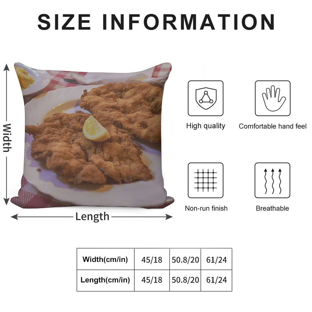 Wiener Schnitzel Vom Schwein Soft Multiple Sizes Throw Pillow