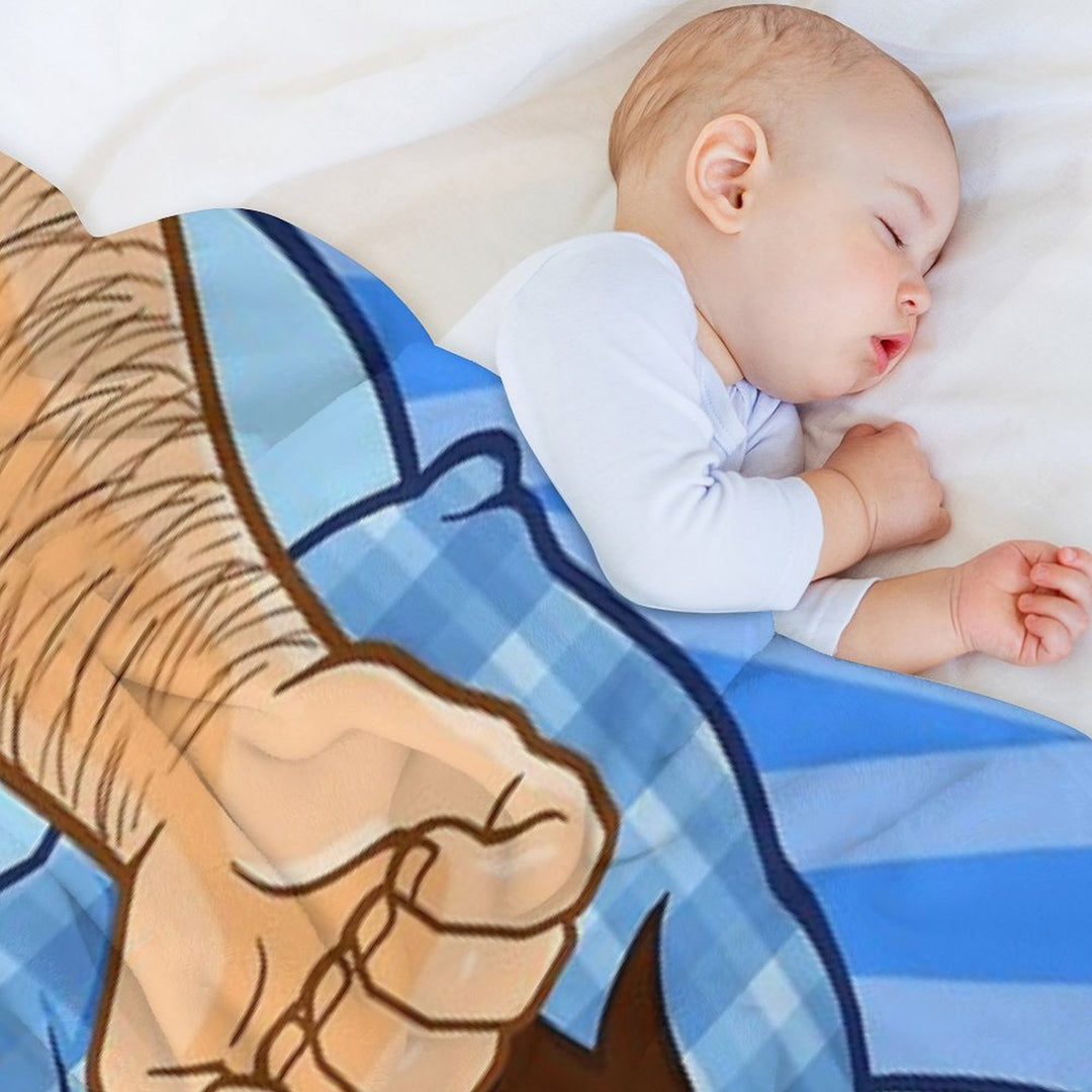 ADAM LIKES BEDTIME Gift-ready Throw Blanket