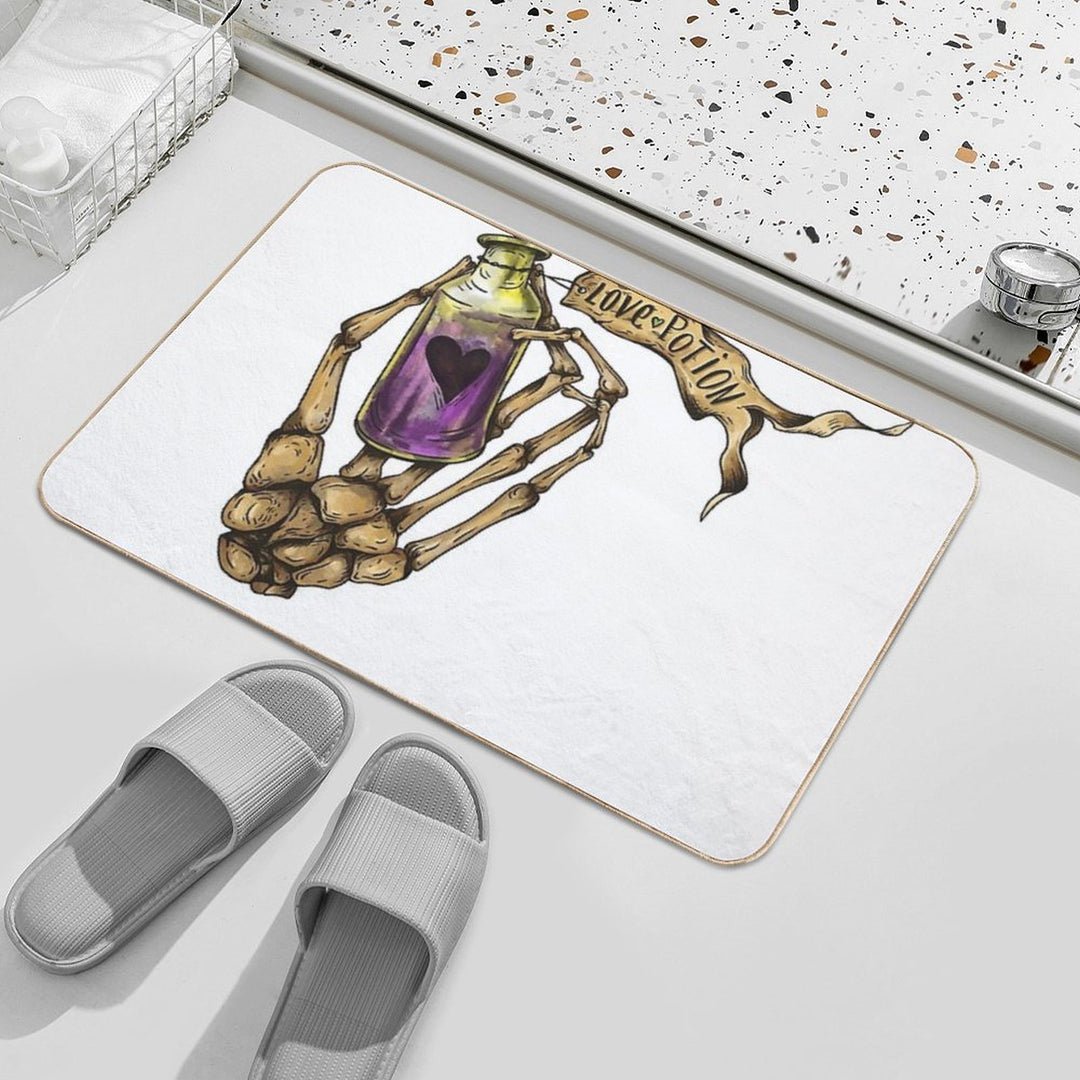 Skeleton Love Potion  Multi-Purpose Bath Mat