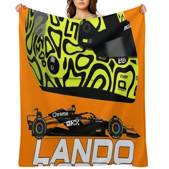 Lando Norris - McLaren MCL38 Quick-dry Throw Blanket