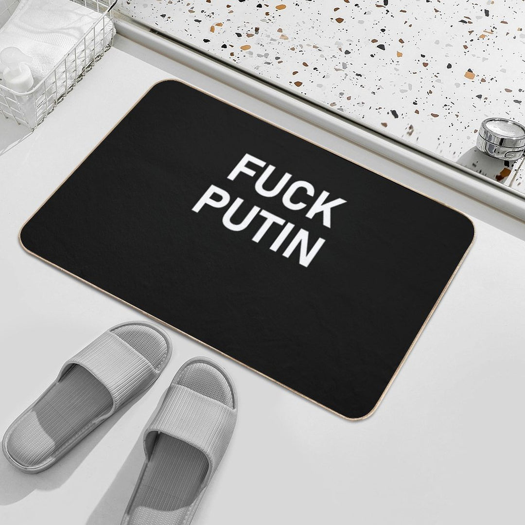 Fuck Vladimir Putin - Fuck Putin  Easy To Clean Bath Mat