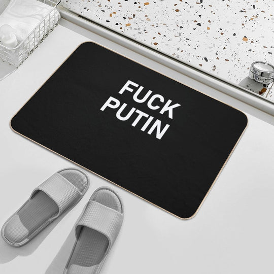 Fuck Vladimir Putin - Fuck Putin  Easy To Clean Bath Mat