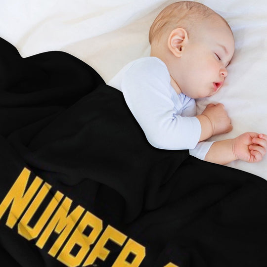 Bobby Orr Number 4 - The Yellow Stencil Travel-friendly Throw Blanket