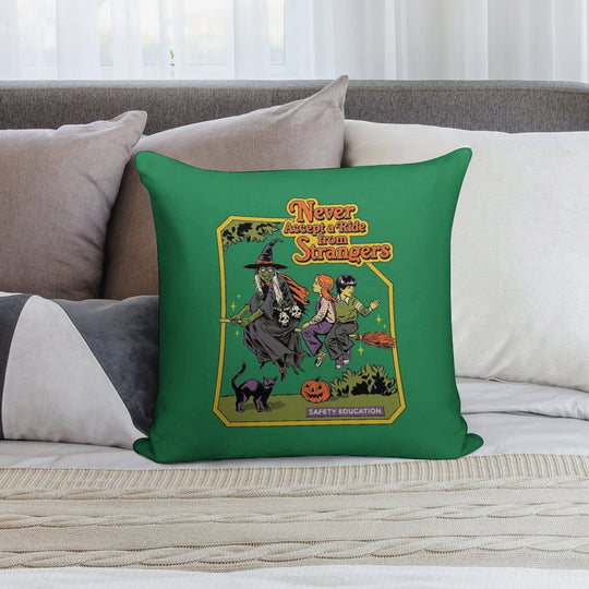 Never Accept A Ride Soft Gift Ready Throw Pillow