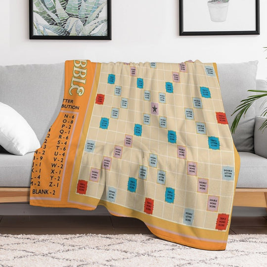 Scrabble Lightweight Throw Blanket