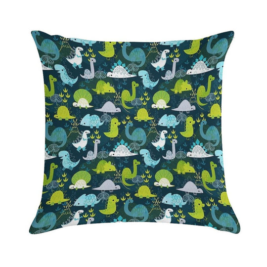 Dinosaurs Soft Fade-Resistant Throw Pillow