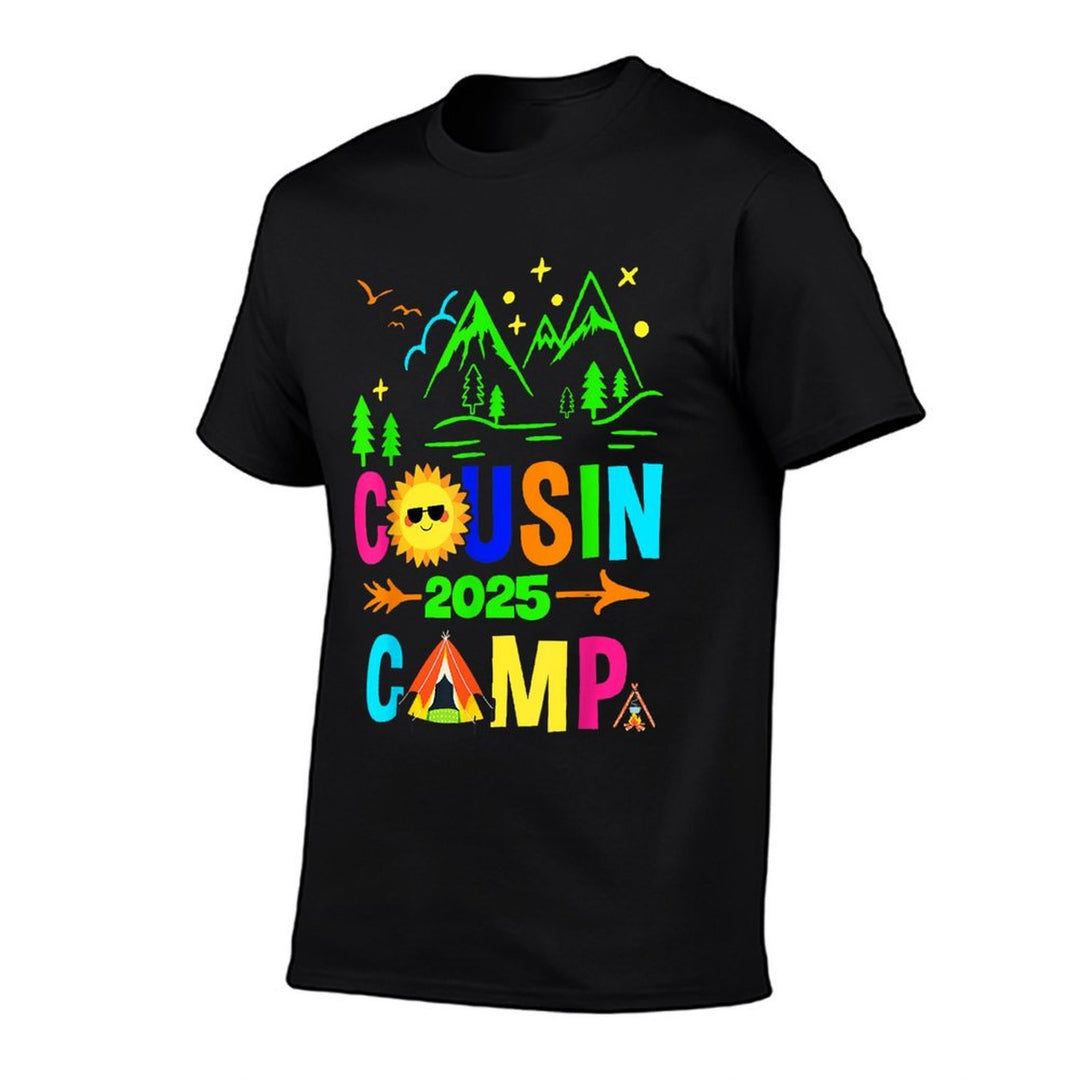 Family Camping Summer Vacation Crew Cousin Camp 2025  Quick-drying T-Shirt
