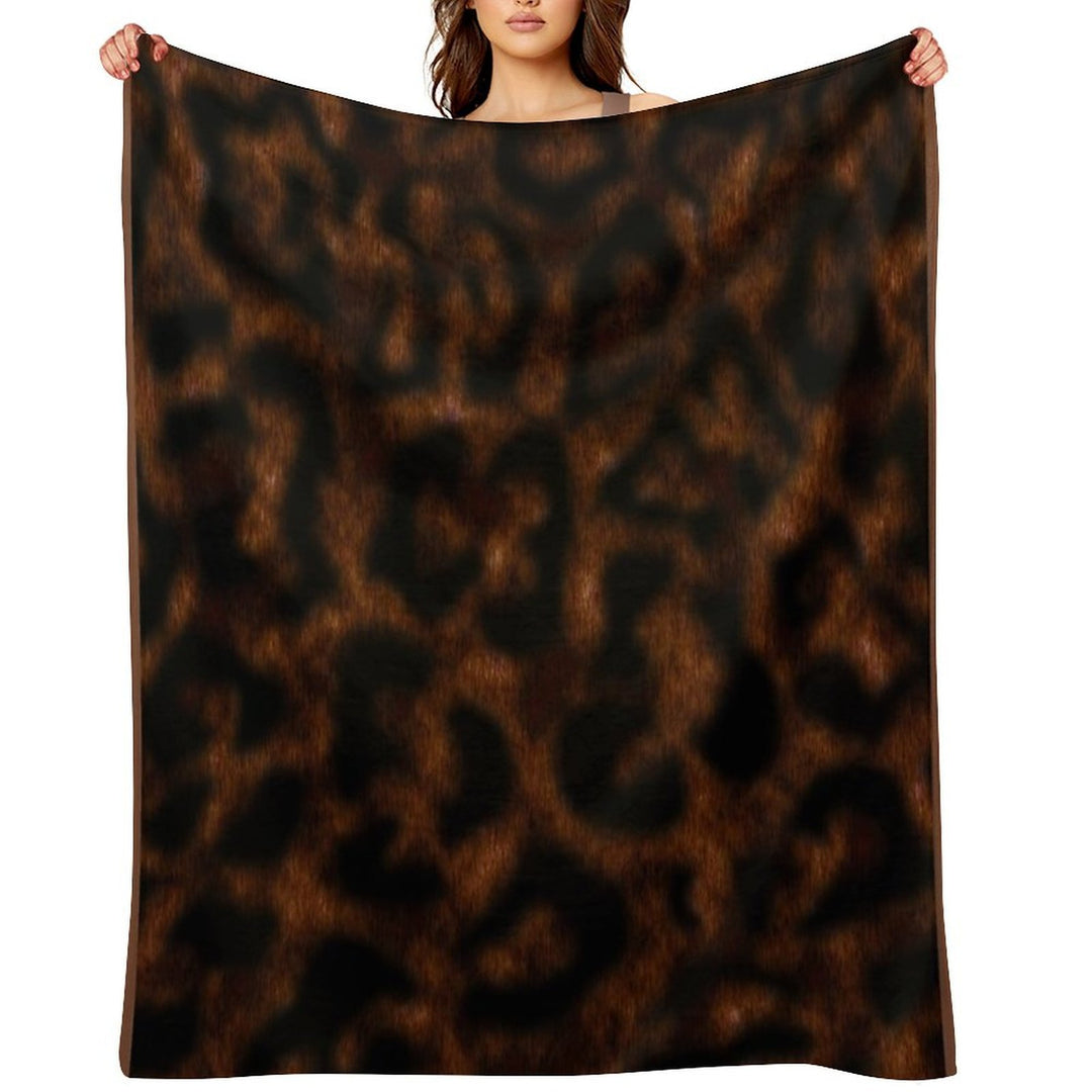 Leopard Print Lightweight Throw Blanket
