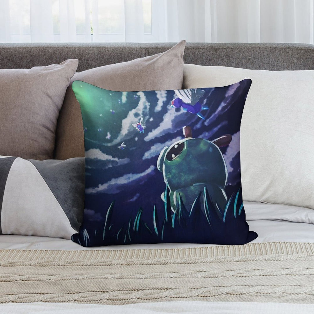 Dream of Caterpie Soft Shrink-Resistant Throw Pillow