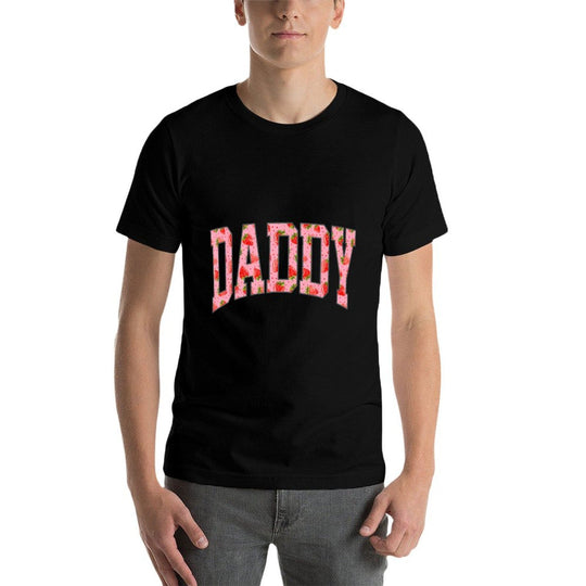Daddy Strawberry The Berry Sweet One Strawberry  Ribbed Collar T-Shirt