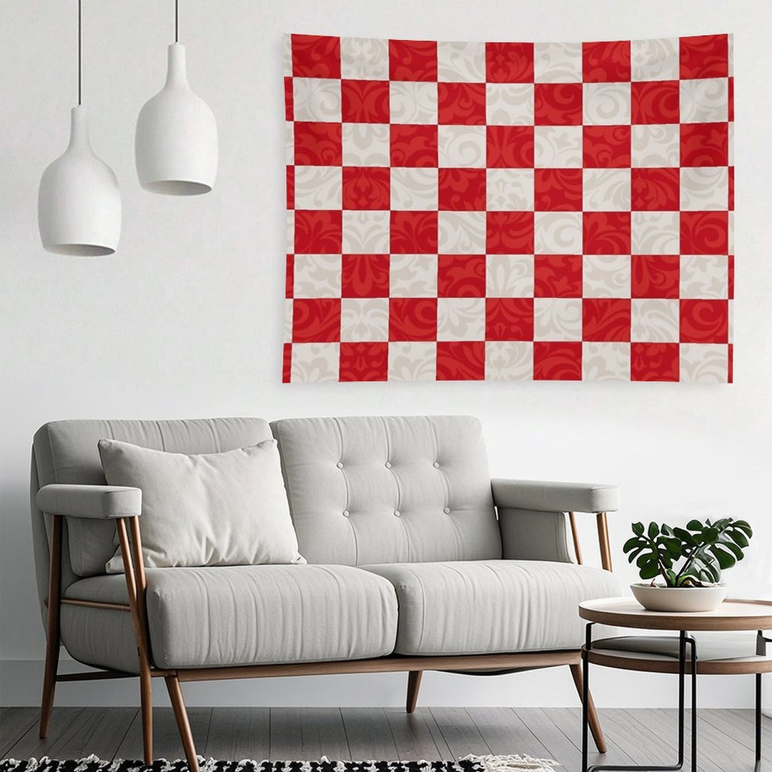 Monica's Checkered Throw Blanket Pattern Tapestry