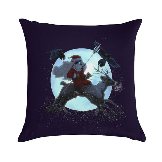 Odin Claus (DARK) Soft Hidden Zipper Throw Pillow