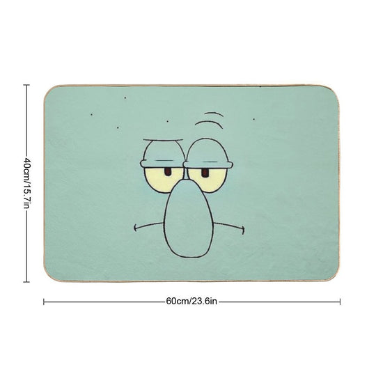 Squidward Face - Spongebob -  Easy To Clean Bath Mat