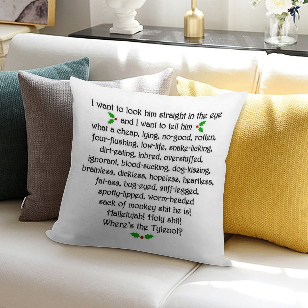 Clark Griswold Rant Soft Washable Throw Pillow