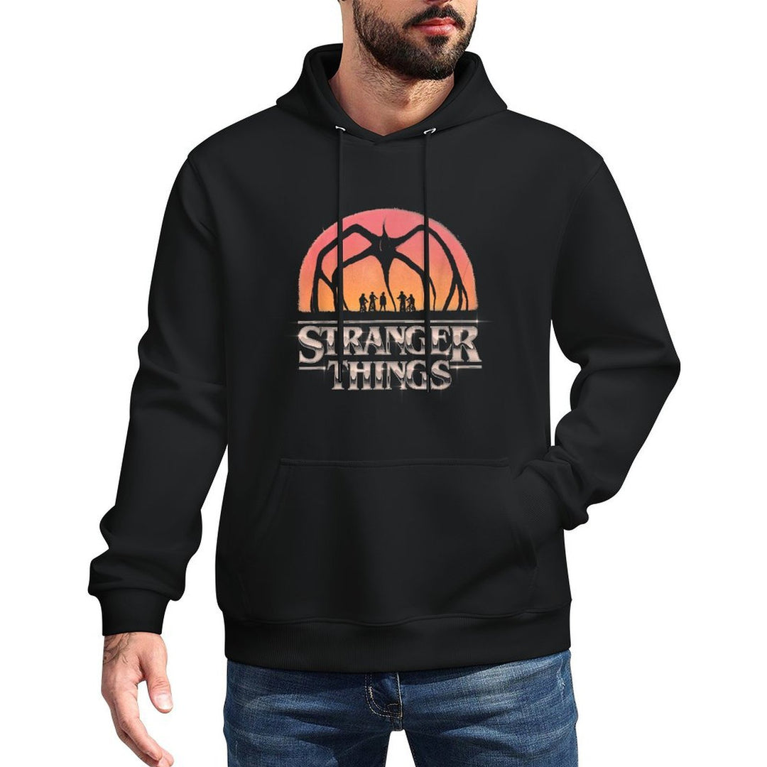 Stranger Things Season 5 Towering Mind Flayer Distressed Relaxed Fit Hoodie