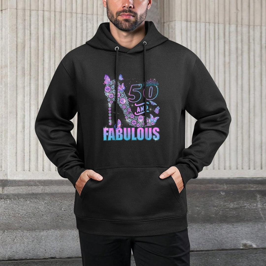 Butterflies High Heels 50 & Fabulous 50th Birthday Unisex Design Hoodie