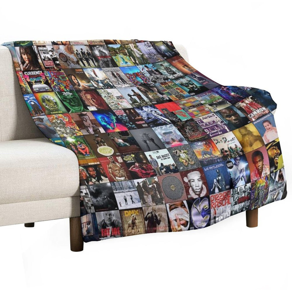 Rap Music Albums Comfort Throw Blanket