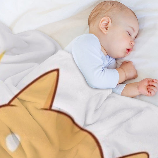 Kawaii Shiba Inu Anti-pilling Throw Blanket