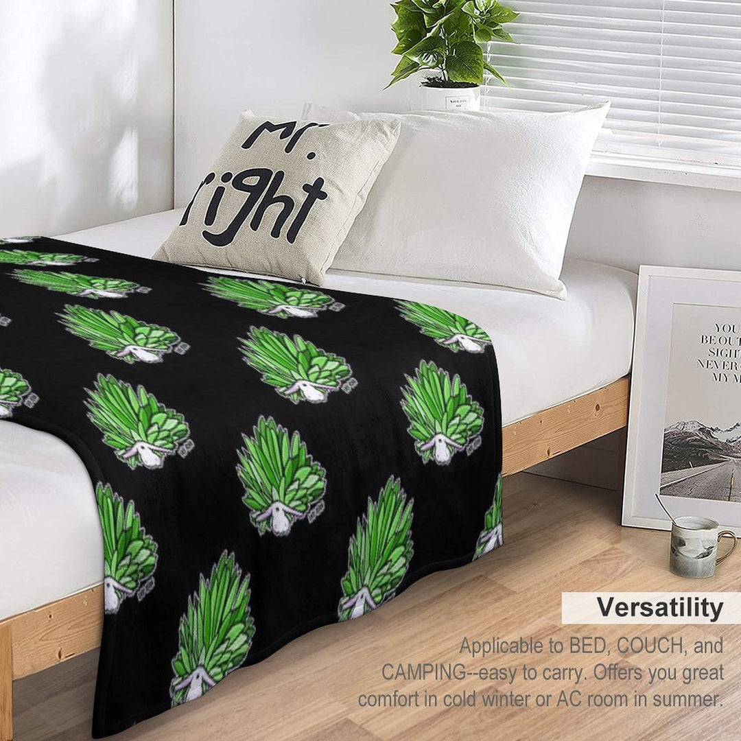 Leaf Sheep Ocean Sea Slug Cute Marine Life Biology Kawaii Graphic Velvety-soft Throw Blanket