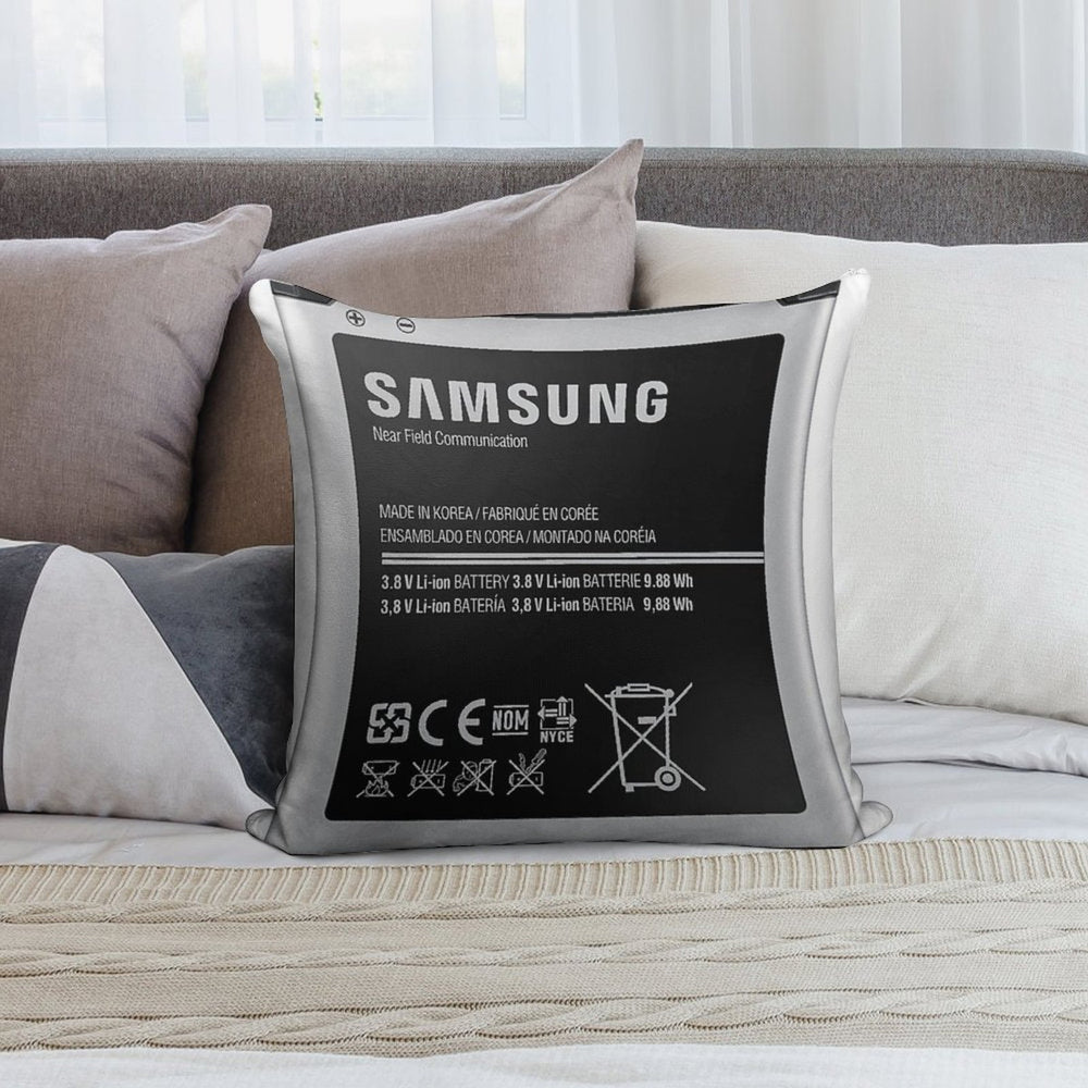 PHONE BATTERY PILLOW Soft Reinforced Edging Throw Pillow