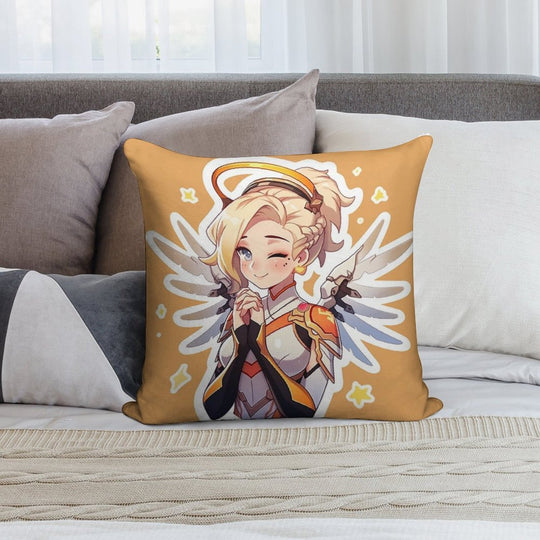 Cute Mercy Soft Multiple Sizes Throw Pillow