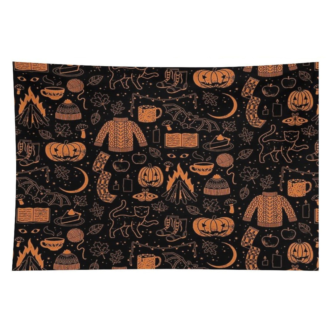 Autumn Nights Halloween Tapestry
