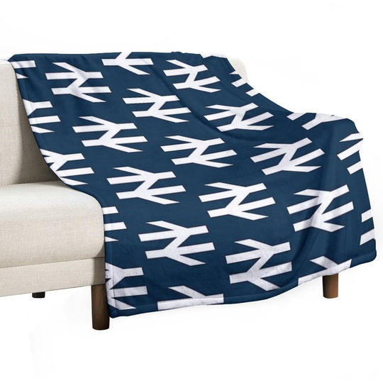 British Rail White Versatility Throw Blanket