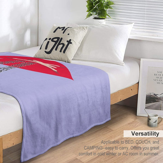 My Cockatiel’s Heartprint Shrink-resistant Throw Blanket