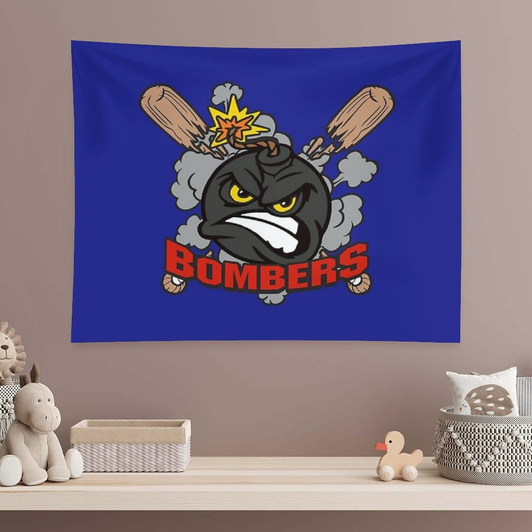 Bombers Baseball Logo Tapestry