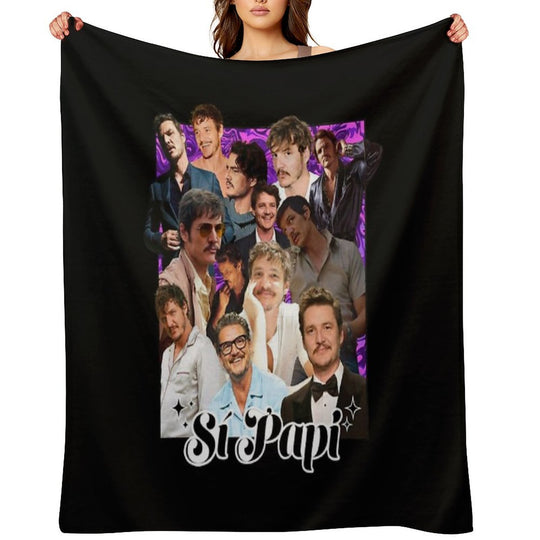 Pedro Pascal Sustainable Throw Blanket