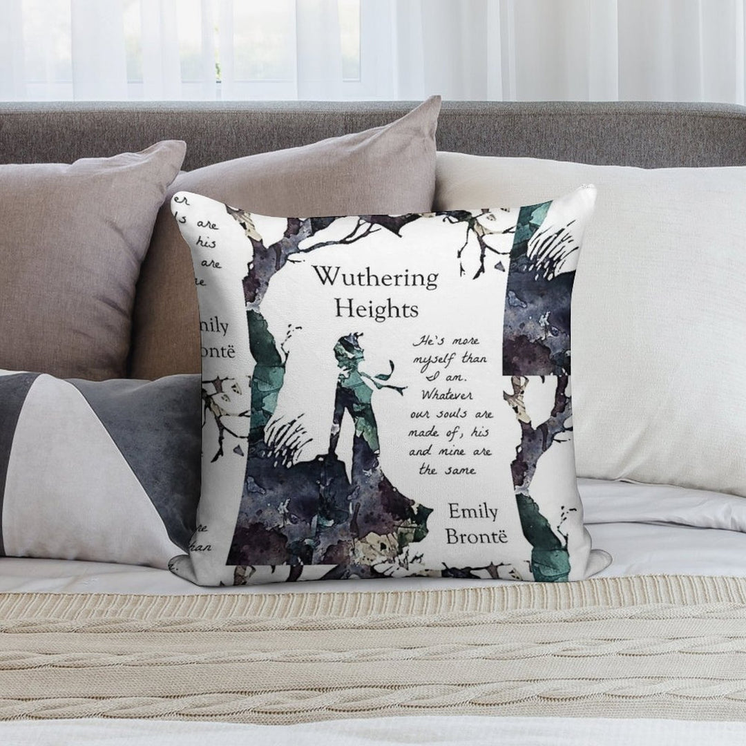 Wuthering Heights, Emily Bronte Soft Easy Maintenance Throw Pillow