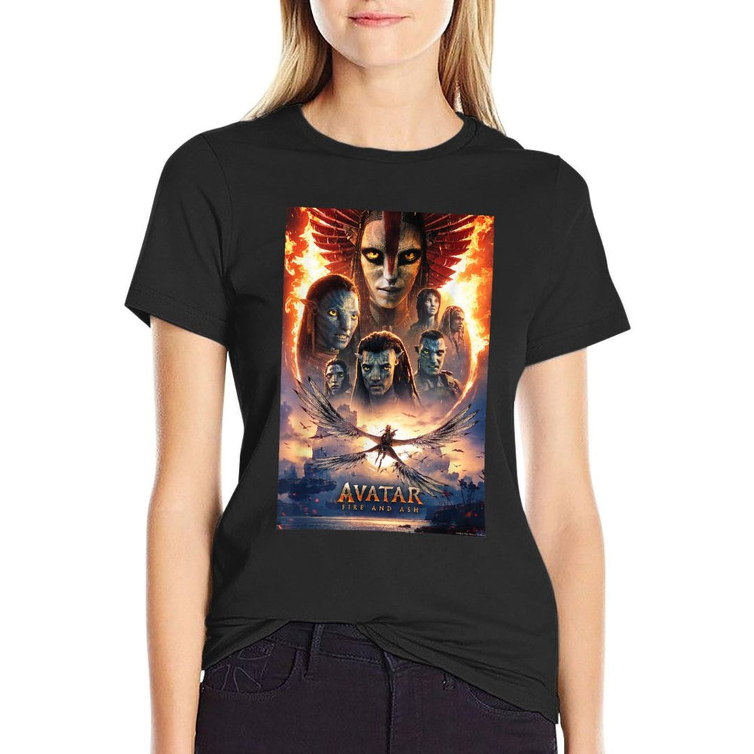 Avatar Fire And Ash Official Movie Theatrical Poster  Soft T-Shirt