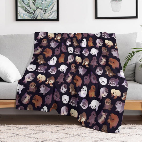 Seal Pup - Dark Premium Throw Blanket