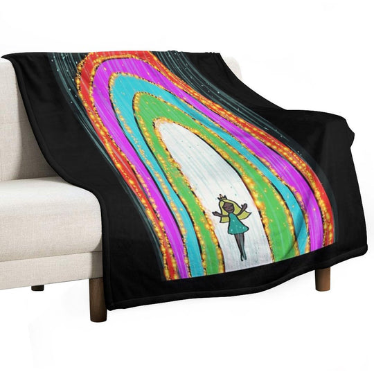 Rainbow Queen Lightweight Throw Blanket